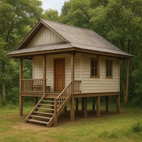 14 Gambar Rumah Sederhana Ukuran 6x9 di Kampung, Cocok untuk Hunian Nyaman dan Hemat Biaya (sumber:AI)