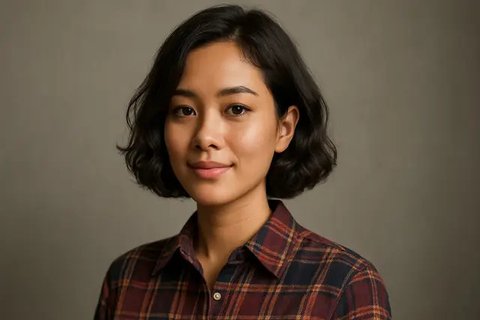 7 Model Rambut French Bob Cocok untuk Wajah Mungil dan Gaya Busana Retro (sumber:AI)