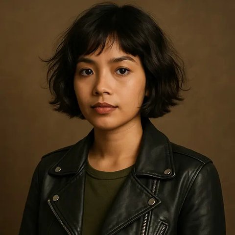 7 Model Rambut French Bob Cocok untuk Wajah Mungil dan Gaya Busana Retro (sumber:AI)
