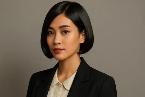 7 Model Rambut French Bob Cocok untuk Wajah Mungil dan Gaya Busana Retro (sumber:AI)