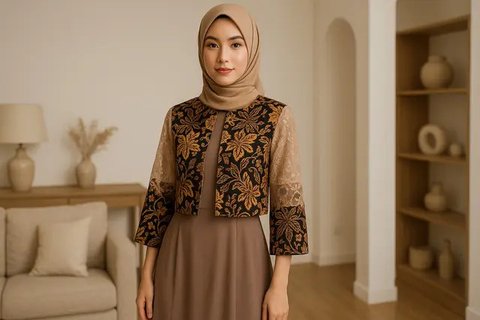 7 Outer Batik Kondangan yang Elegan dan Kekinian, Bisa Dipadukan dengan Gamis hingga Rok Tulis (sumber:AI)