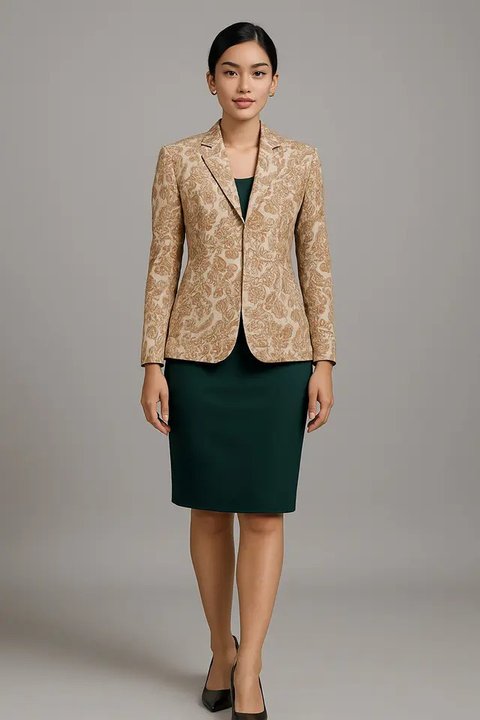 7 Outer Batik Kondangan yang Elegan dan Kekinian, Bisa Dipadukan dengan Gamis hingga Rok Tulis (sumber:AI)