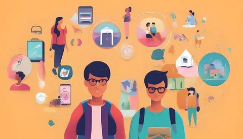 Ilustrasi Generasi Z atau Gen Z (Foto By AI)