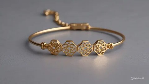 Gelang Geometris Minimalis/AI