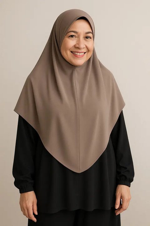 Tips Memilih Jilbab Instan Modern untuk Ibu-Ibu 50 Tahun/AI
