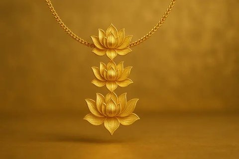 Kalung Model Bunga 10 Gram(Ilustrasi gambar oleh AI)