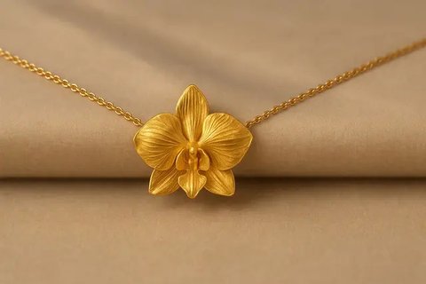 Kalung Model Bunga 10 Gram(Ilustrasi gambar oleh AI)