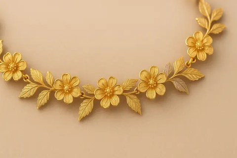 Kalung Model Bunga 10 Gram(Ilustrasi gambar oleh AI)