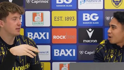 Ole Romeny, Marselino Ferdinan, Oxford United. (Bola.com/tangkapan layar Youtube Qxford United Official)