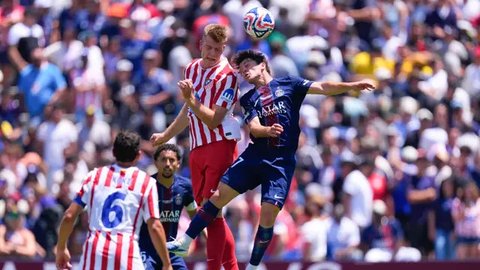 Hasil ini menempatkan PSG di puncak klasemen Grup B dan memperbesar peluang lolos ke babak gugur. Sekaligus menegaskan status mereka sebagai favorit juara dunia klub tahun ini. (AP Photo/Mark J. Terrill)