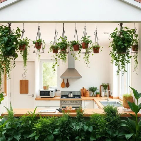 Desain Dapur Terbuka Dibelakang Rumah Sederhana by Qwen.AI