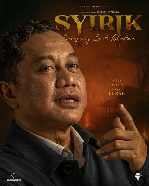 Totos Rasiti sebagai Lurahe dalam film Syirik: Danyang Laut Selatan. (Foto: Dok. Ganesa Perkasa Films)