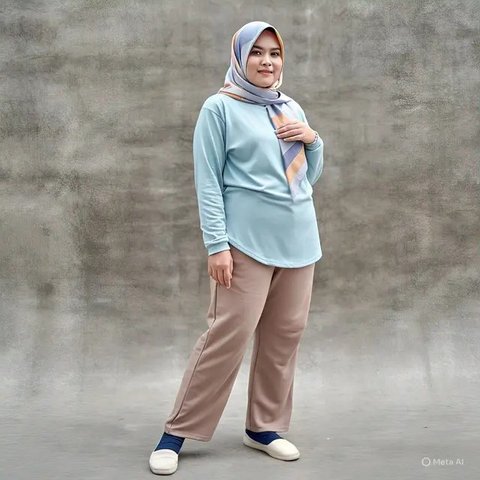 Tips Padu Padan Tunik dan Celana Kulot untuk Orang Gemuk