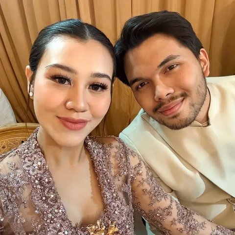 Model Kebaya Aaliyah Massaid saat Hadiri Pernikahan Al Ghazali dan Alyssa Daguise (instagram.com/thariqhalilintar)