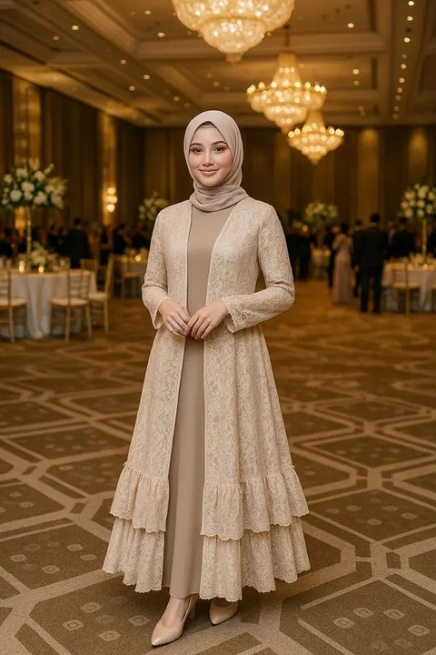 Model Kardigan Brokat untuk Kondangan (created by AI)