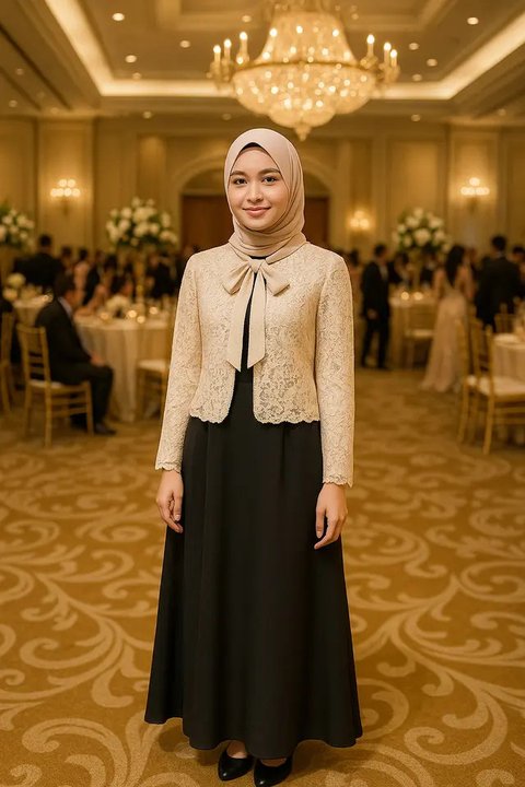 Model Kardigan Brokat untuk Kondangan (created by AI)