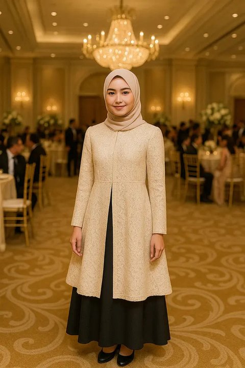 Model Kardigan Brokat untuk Kondangan (created by AI)