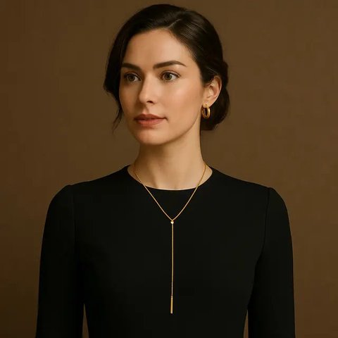 Model Kalung Lariat yang Cocok untuk Pesta (created by AI)