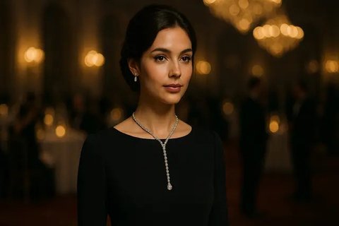 Model Kalung Lariat yang Cocok untuk Pesta (created by AI)