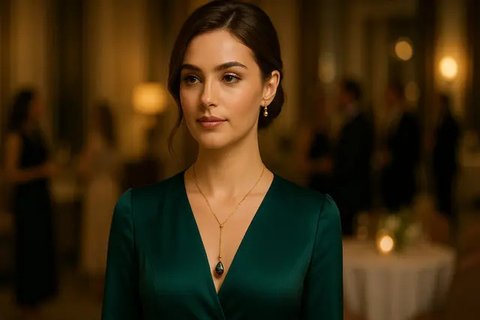 Model Kalung Lariat yang Cocok untuk Pesta (created by AI)