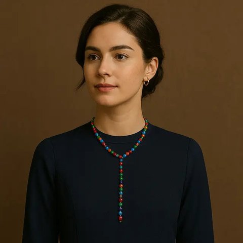 Model Kalung Lariat yang Cocok untuk Pesta (created by AI)