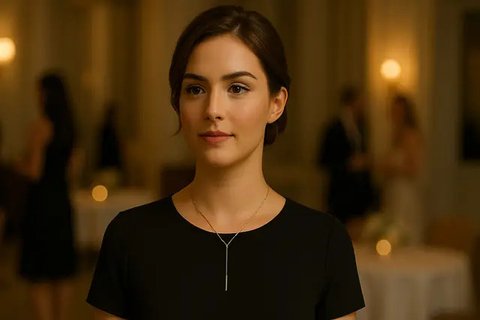 Model Kalung Lariat yang Cocok untuk Pesta (created by AI)