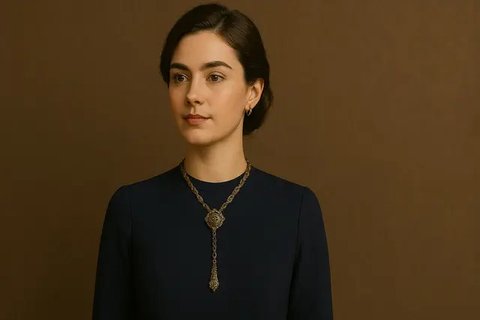 Model Kalung Lariat yang Cocok untuk Pesta (created by AI)