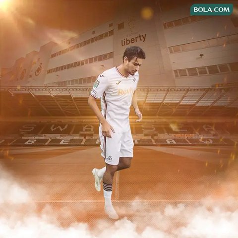 Swansea City - Ilustrasi Nathan Tjoe A-on (Bola.com/Adreanus Titus)