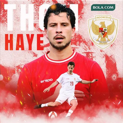 Timnas Indonesia - Justin Hubner, Shayne Pattynama, Rafael Struick, Thom Haye, Jordi Amat (Bola.com/Adreanus Titus)