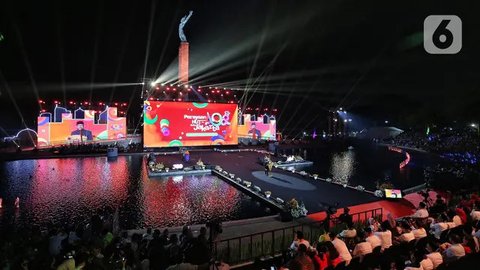 HUT ke-498 kota Jakarta sekaligus menjadi momentum untuk melangkah menuju Jakarta yang modern, berkelanjutan, dan berpihak pada kepentingan rakyat. (Liputan6.com/Angga Yuniar)