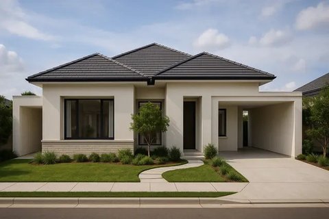 7 Model Rumah di Lahan Tusuk Sate yang Tetap Estetik dan Nyaman Ditinggali (sumber:AI)