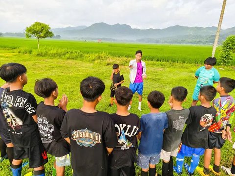 Evan Dimas ketika berada di Sanggar Seni Saraswati Tulungagung (Afdholud Dzikri)