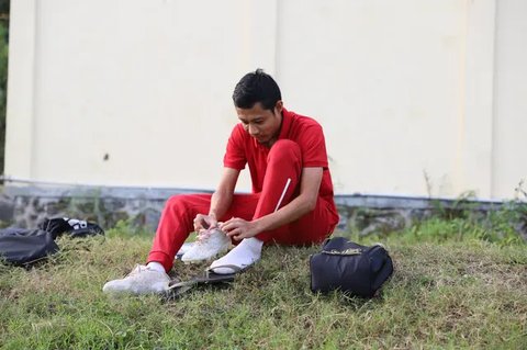 Evan Dimas ketika berada di Sanggar Seni Saraswati Tulungagung (Afdholud Dzikri)