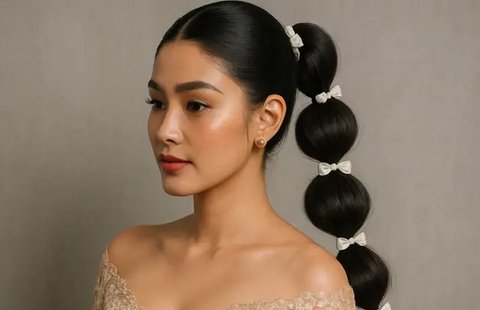 7 Model Rambut Ponytail Modern untuk Kondangan, Simpel tapi Elegan (sumber:AI)