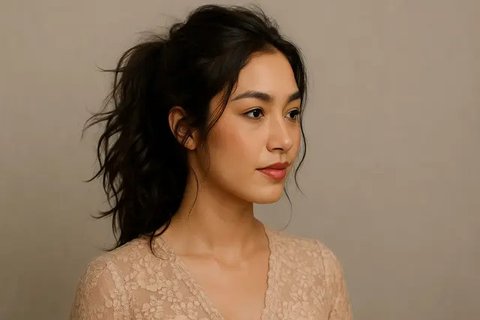 7 Model Rambut Ponytail Modern untuk Kondangan, Simpel tapi Elegan (sumber:AI)
