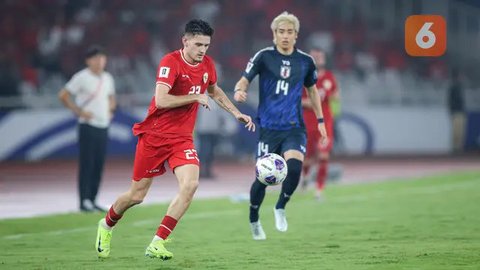 Bek Timnas Indonesia, Justin Hubner, dalam laga melawan Bahrain di SUGBK, Jakarta, Selasa (27/3/2025). (Bola.com/Bagaskara Lazuardi)
