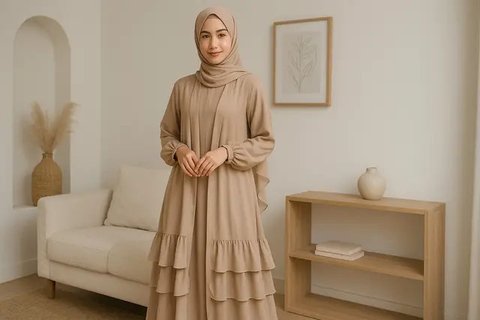 7 Model Gamis Abaya Remaja Terbaru agar Terlihat Muda dan Stylish (sumber:AI)