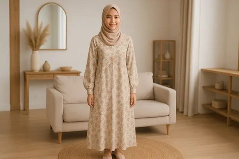 7 Model Gamis Abaya Remaja Terbaru agar Terlihat Muda dan Stylish (sumber:AI)