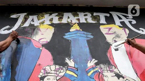 Pelatihan yang digelar Suku Dinas Kebudayaan (Sudinbud) Jakarta Timur ini bertujuan mengembangkan keterampilan dan kreativitas dalam seni mural. (Liputan6.com/Herman Zakharia)