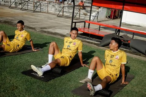Madura United menjalani latihan perdana di Madura United Training Ground (MUTG), Pamekasan, (23/6/2025). (Doc Madura United)