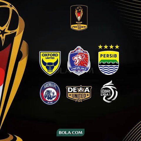 Piala Presiden - Ilustrasi Logo Pesreta Piala Presiden 2025 (Bola.com/Adreanus Titus)