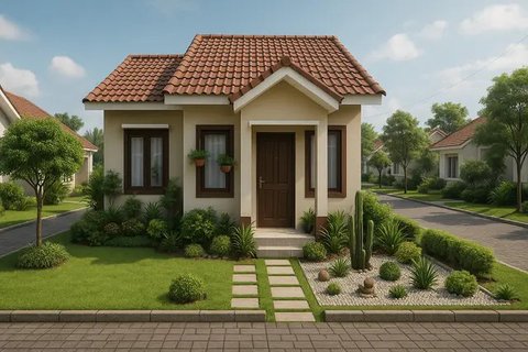 Rumah Bagus Sederhana di Perumahan Subsidi(via GPT)