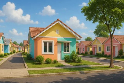 Rumah Bagus Sederhana di Perumahan Subsidi(via GPT)