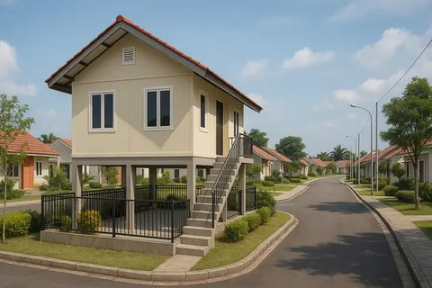 Rumah Bagus Sederhana di Perumahan Subsidi(via GPT)