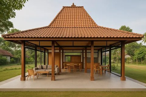 Rumah di Kampung dengan Konsep Open Space (Foto: ChatGPT)