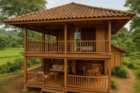 Rumah di Kampung dengan Konsep Open Space (Foto: ChatGPT)