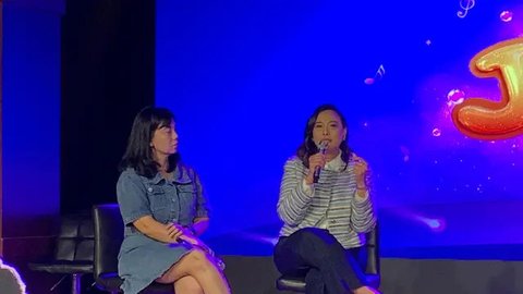 Konser JUMBO diproduksi oleh Antara Suara dan Visinema, menampilkan pengalaman konser untuk anak-anak dan keluarga. (Liputan6 / Siti Naila Adzkhia)