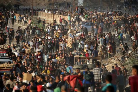 Warga Palestina terus menjadi korban dalam proses distribusi bantuan yang dikelola Yayasan Kemanusiaan Gaza (GHF) yang kontroversial di Jalur Gaza. (Eyad BABA/AFP)