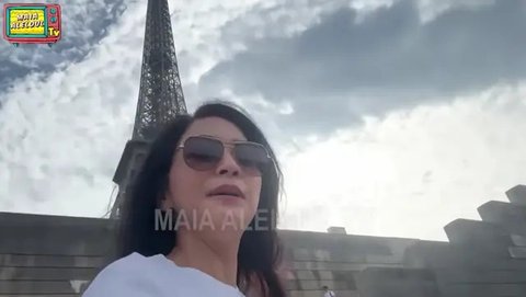 Gaya Maia Estianty saat Liburan di Paris (Foto: YouTube MAIA ALELDUL TV)