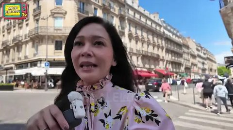 Gaya Maia Estianty saat Liburan di Paris (Foto: YouTube MAIA ALELDUL TV)